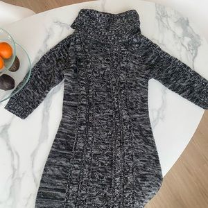 Knitted turtle neck dress